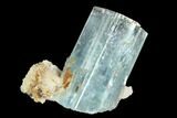 Beautiful Aquamarine Crystal with Feldspar - Namibia #92498-1